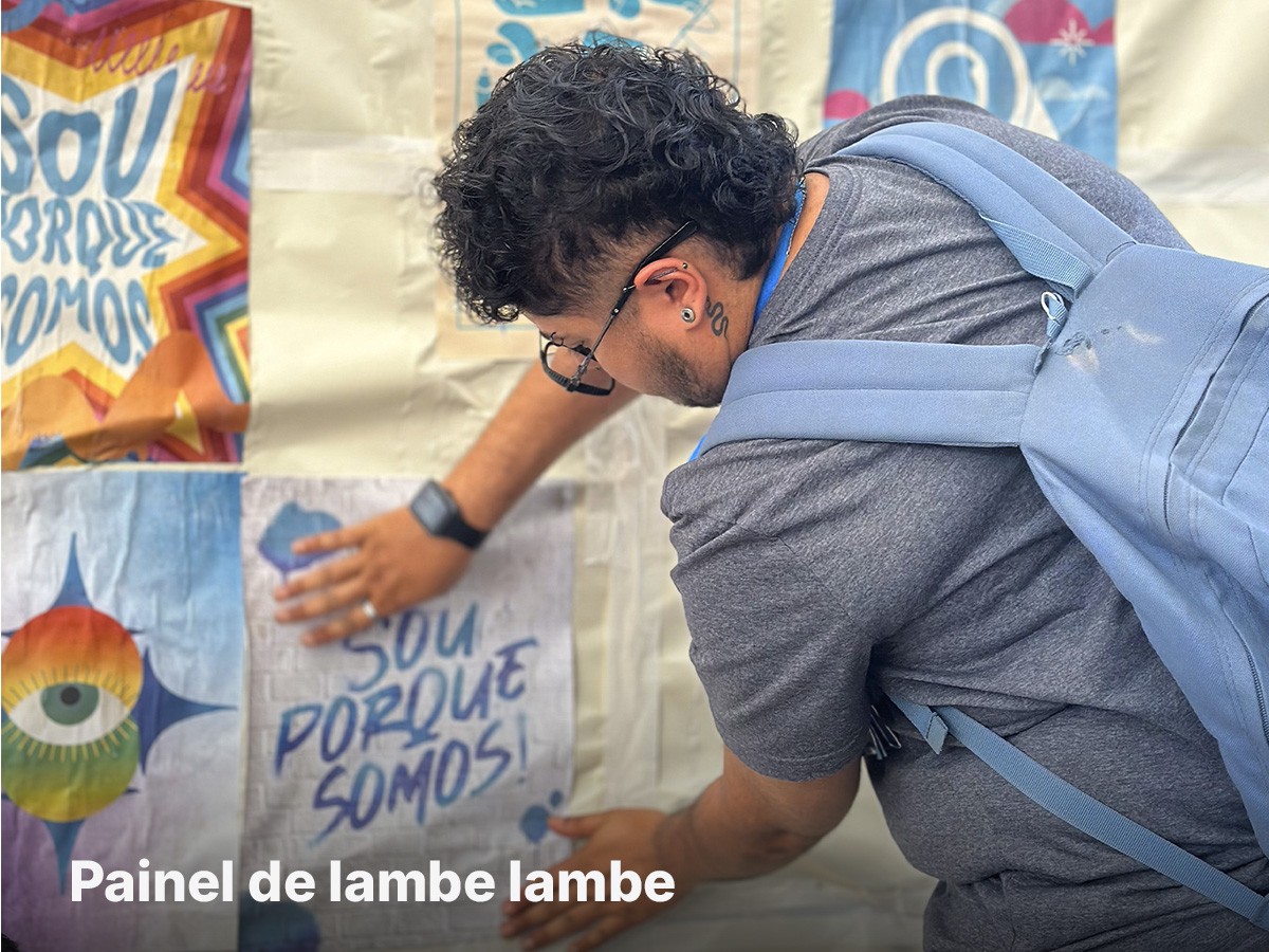 Painel de lambe lambe